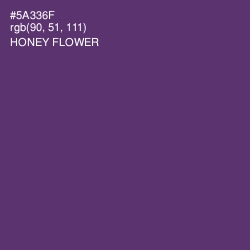 #5A336F - Honey Flower Color Image